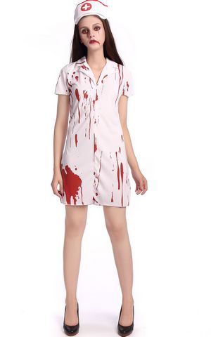 F1675Halloween sexy nurse costume for women